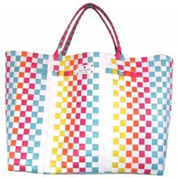 kate spade woven beach bag